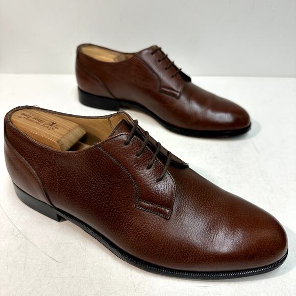 EXCELLENT Bally Romeo Derby Scotch Grain Brown Made in Italy 10 EEE main image 11